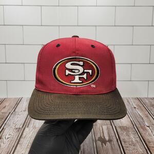 American Needle Distressed San Francisco 49'rs Vintage Twill Adjustable Snapback